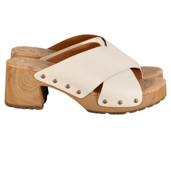 Kork-Ease Women's Tatum Leather 2-3/4" Heel Winter White, 10M US - Picture 2 of 13